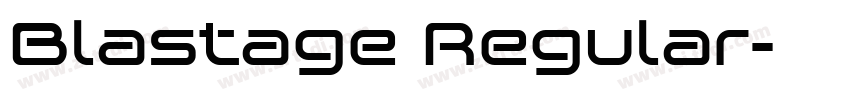 Blastage Regular字体转换